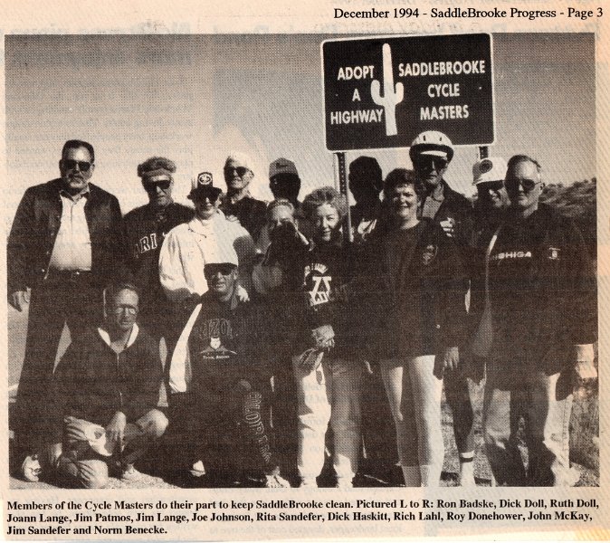 Article - Dec 1994 - First Adopt a Highway Clean-up